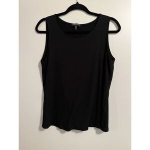 Eileen Fisher Womens Blank Tank Top Size Medium Rayon Lycra